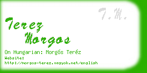 terez morgos business card